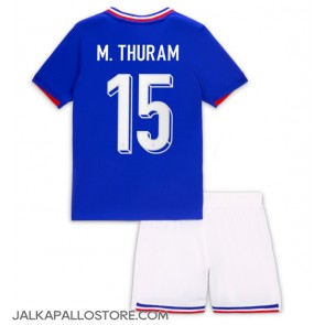 Ranska Marcus Thuram #15 Kotipaita Lapsille EM-Kisat 2024 Lyhythihainen (+ shortsit)